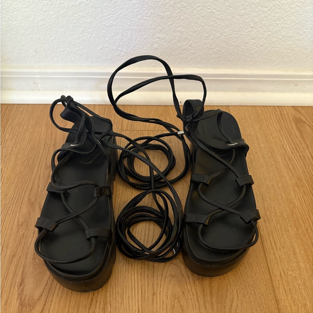 Black Strappy Sandals